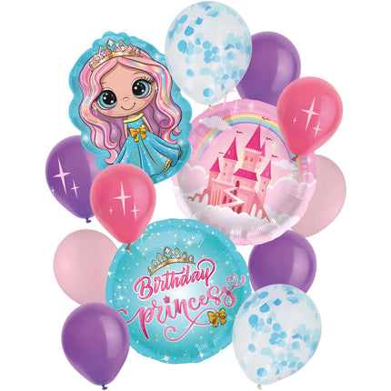 Luftballons Set Prinzessin leer