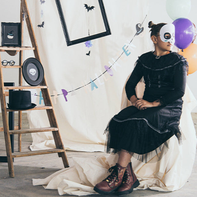 Maske Happy Halloween Skelett