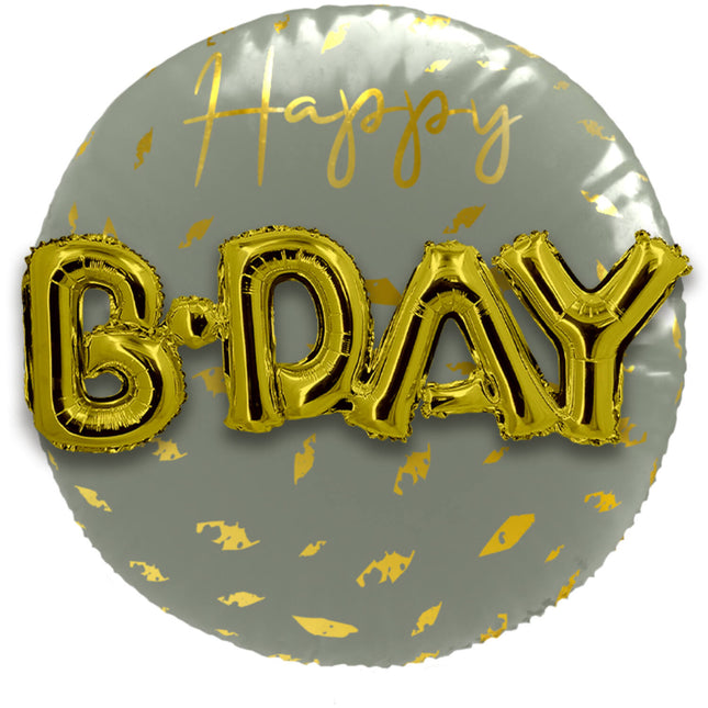 Folienballon 3D Goldene Morgenröte - 56 cm