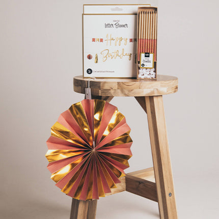 Papierfächer/Räume Golden Dusk - 5 Stück