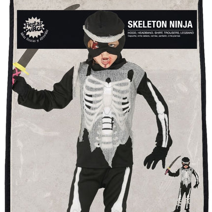 Ninja Skelett Kostüm Kind