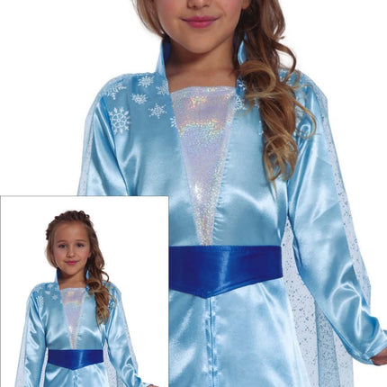 Eisprinzessinnenkleid Elsa Kind Blau