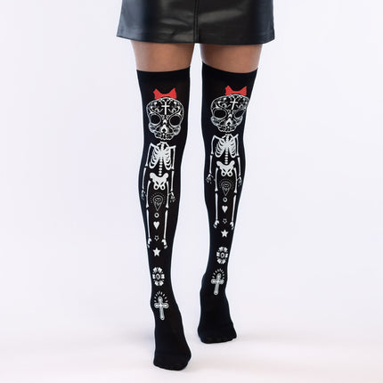 Dia De Los Muertos Strümpfe Skelett