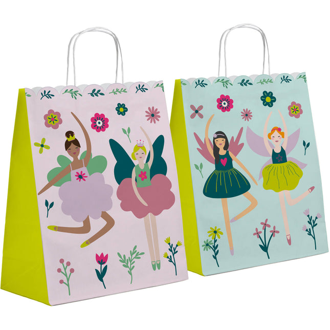 Ballerina Geschenktüte Papier 27cm 6Stk