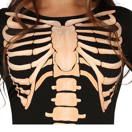 Skelett Halloween Kostüm Damen Jumpsuit