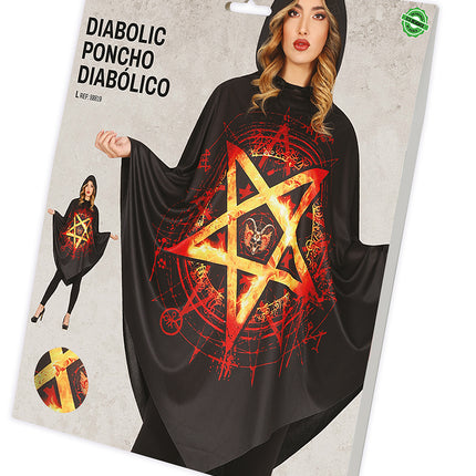Halloween Poncho Dames Diabolic