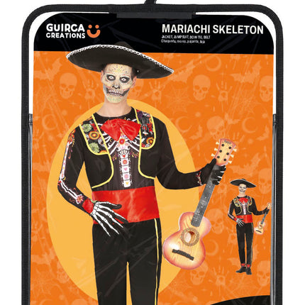 Dia De Los Muertos Kostuum Heren 4 delig