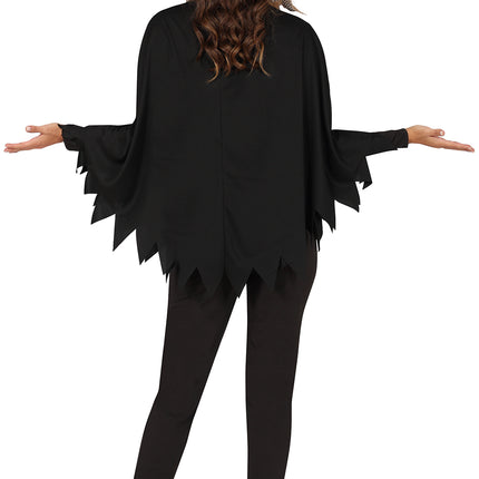 Skelet Poncho Zwart