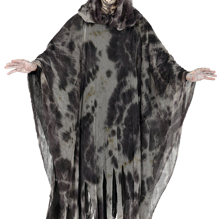 Halloween Kostuum Grijs Zwart Geest