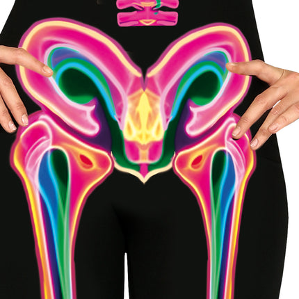 Halloween Kostuum Dames Neon Skelet