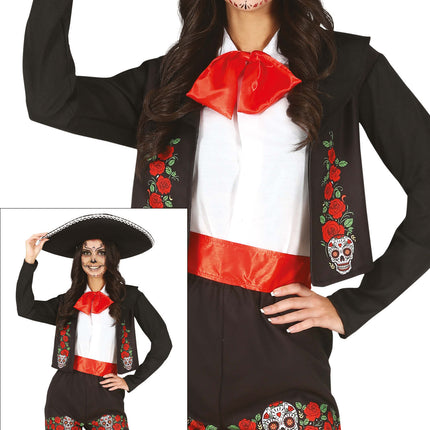 Dia De Los Muertos Kostüm Damen Sängerin