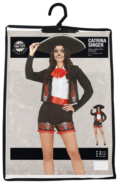 Dia De Los Muertos Kostüm Damen Sängerin