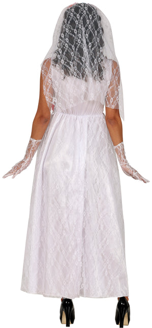 Dia De Los Muertos Kleid Weiß Damen Braut