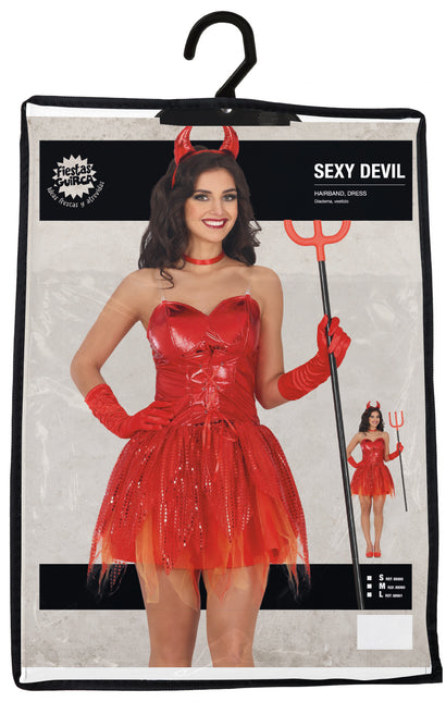 Halloween Kleid Rot Damen Sexy Teufel