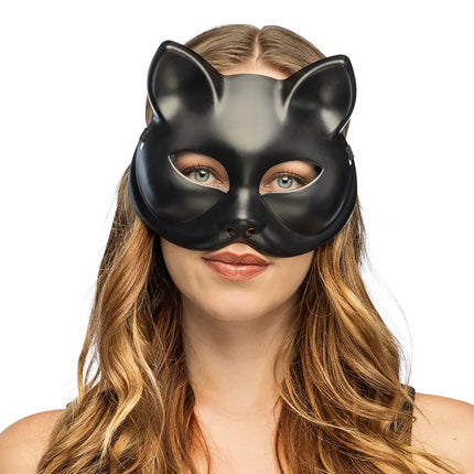 Halbmaske Kitty schwarz