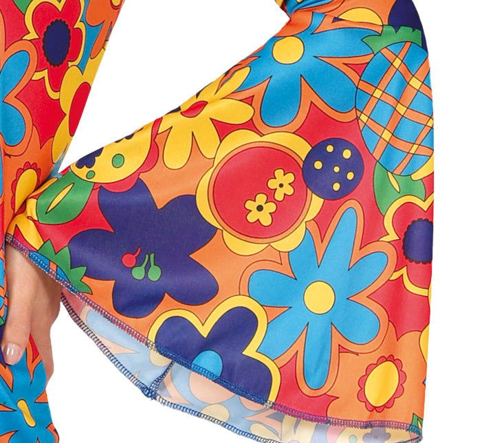 Hippie 60S Women's Floral Kostüm 3 Stück