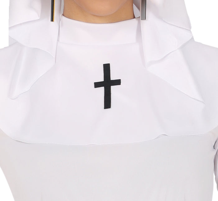 Nonne Kostüm Weiß Damen