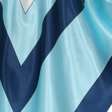 Disco 70S Poncho Blau Damen