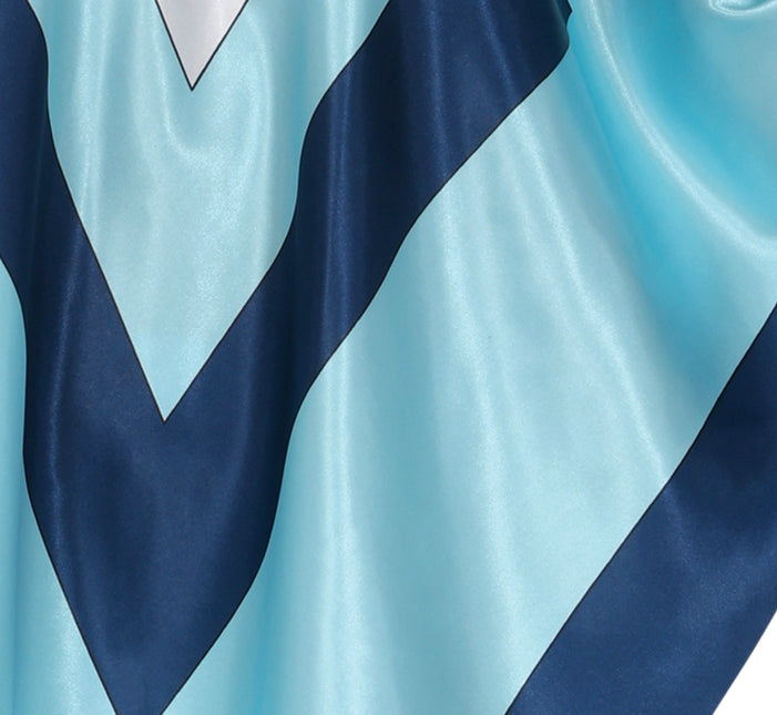 Disco 70S Poncho Blau Damen