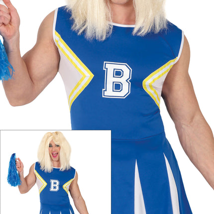 Cheerleader Anzug Blau Männer