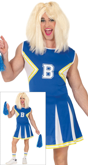 Cheerleader Anzug Blau Männer