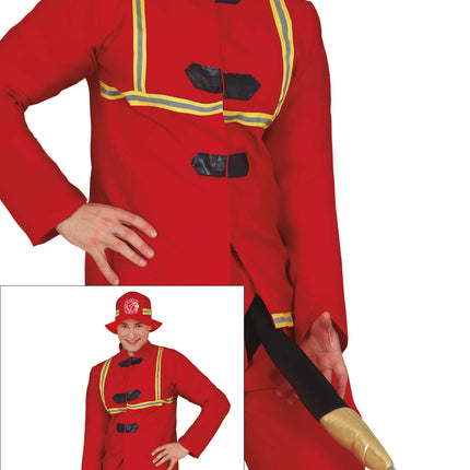 Feuerwehrmann Kostüm 4 Teile