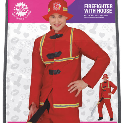 Feuerwehrmann Kostüm 4 Teile