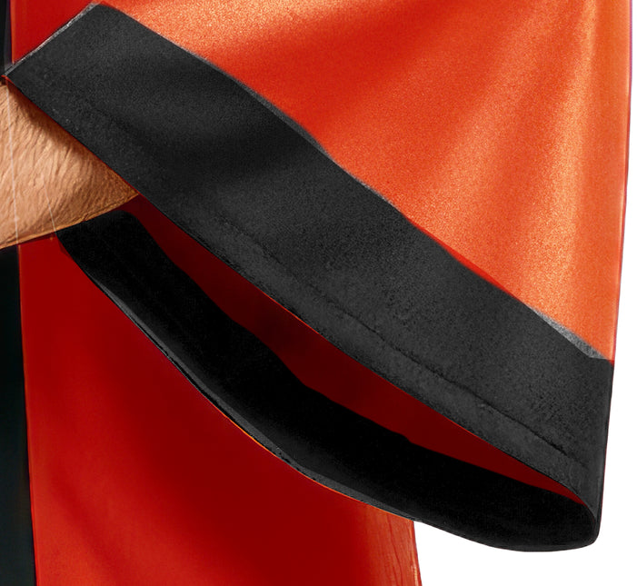 Rot Schwarzer Kimono Herren 3-teilig