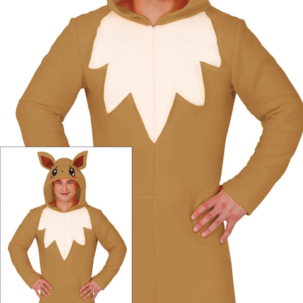 Fuchs Onesie Braun Beige