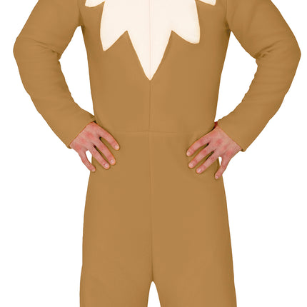 Fuchs Onesie Braun Beige