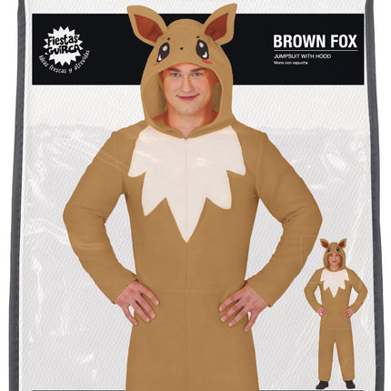 Fuchs Onesie Braun Beige