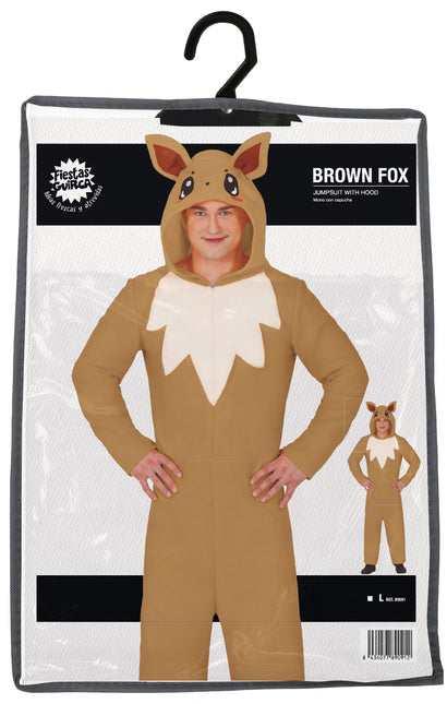 Fuchs Onesie Braun Beige