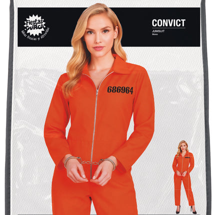 Villain Suit Orange Damen Jumpsuit