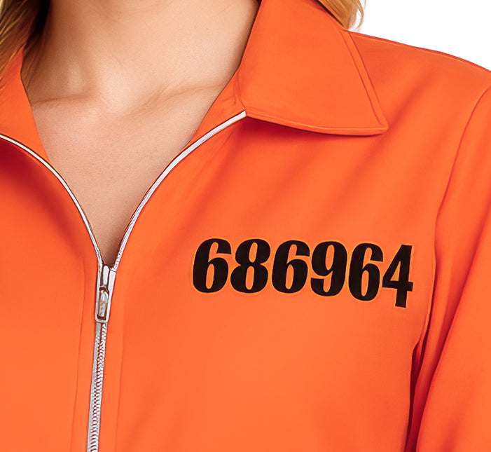 Villain Suit Orange Damen Jumpsuit