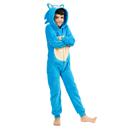 Sonic Onesie Blau Weiß Kind