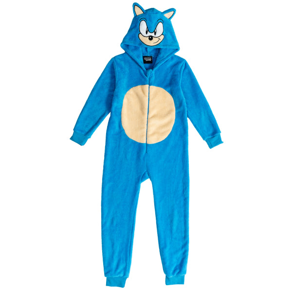 Sonic Onesie Blau Weiß Kind