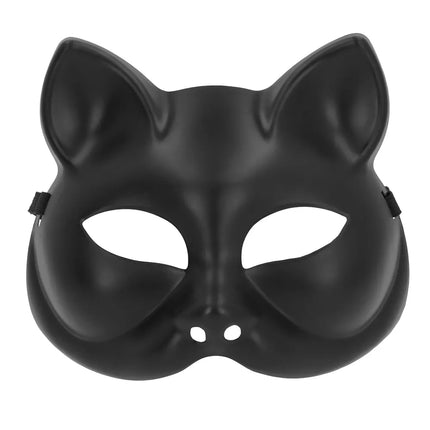 Halbmaske Kitty schwarz