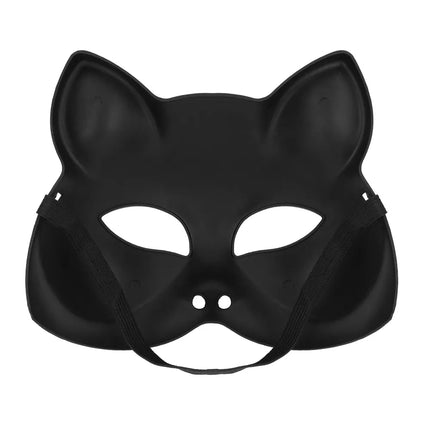 Halbmaske Kitty schwarz