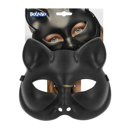 Halbmaske Kitty schwarz