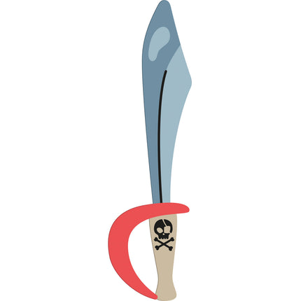 Piraten Fake Schwert 27cm 6Stück