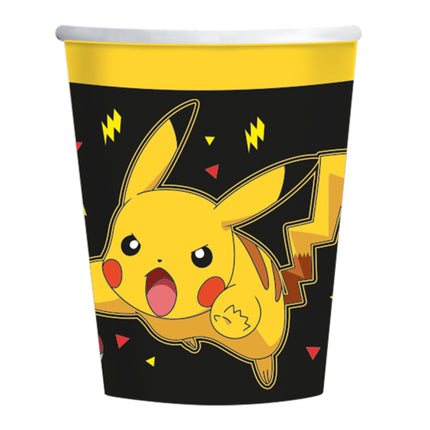 Pokemon Becher Schwarz Gelb 237ml 8Stück