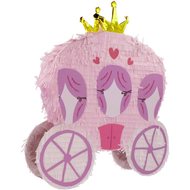 Prinzessinnen Pinata Rosa Kutsche 50cm