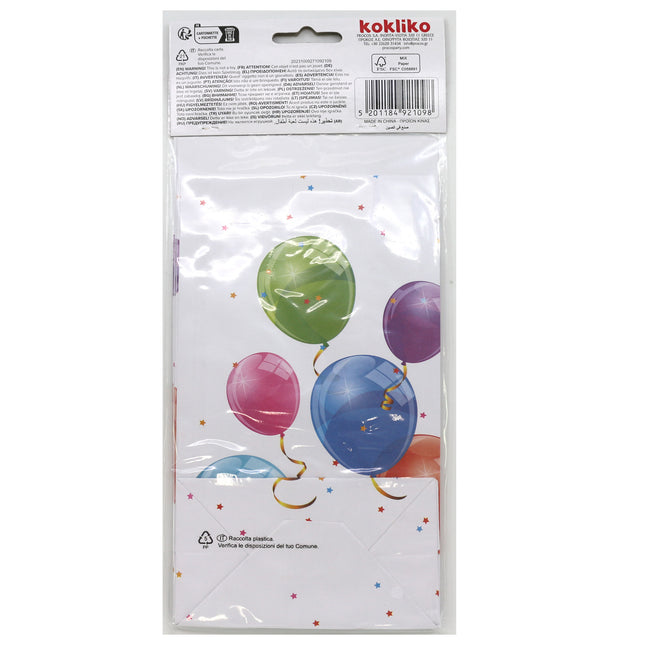 Glitzernde Ballons Fsc Papier Partytüten 4St