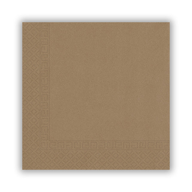 Kraft Paper Products Fsc Kraft Three Ply Servietten 33X33Cm Home & Industrial Compostable Certified 20St