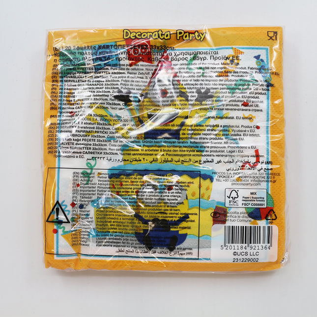 Minions: The Rise Of Gru Fsc Zweilagige Papierservietten 33X33Cm 20Stück