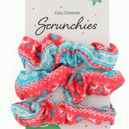 Weihnachten Scrunchies 3Stück