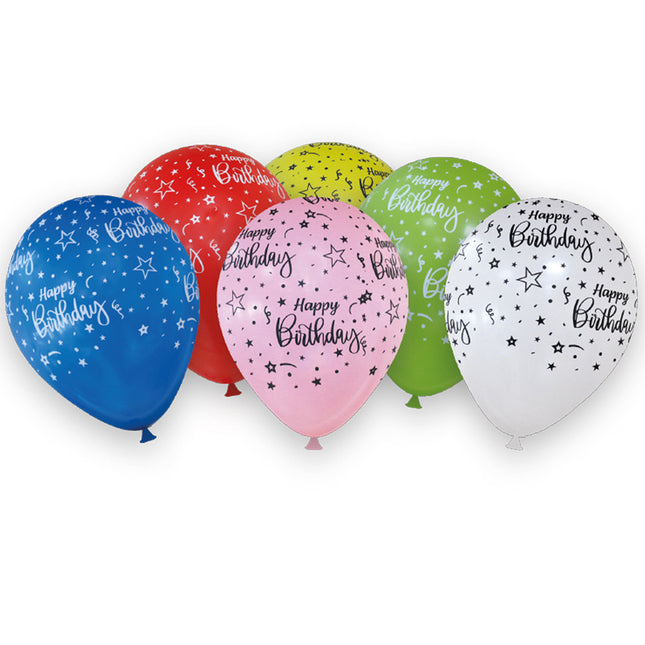 Party Essentials Fsc "Happy Birthday" Luftballons 6St