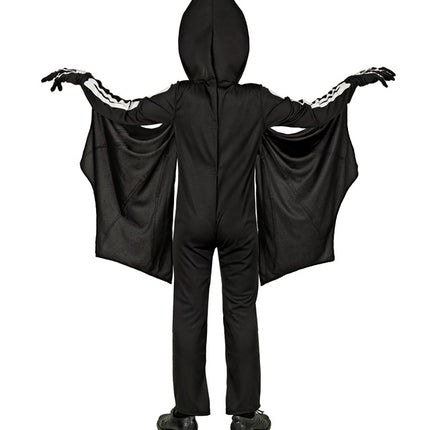 Halloween Kostüm Schwarz Weiß Kind Fledermaus