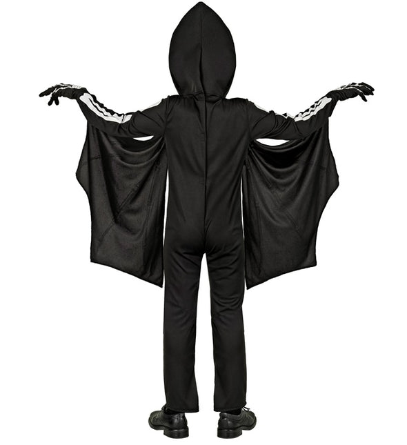 Halloween Kostüm Schwarz Weiß Kind Fledermaus