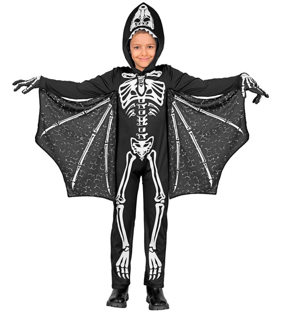 Halloween Kostüm Schwarz Weiß Kind Fledermaus